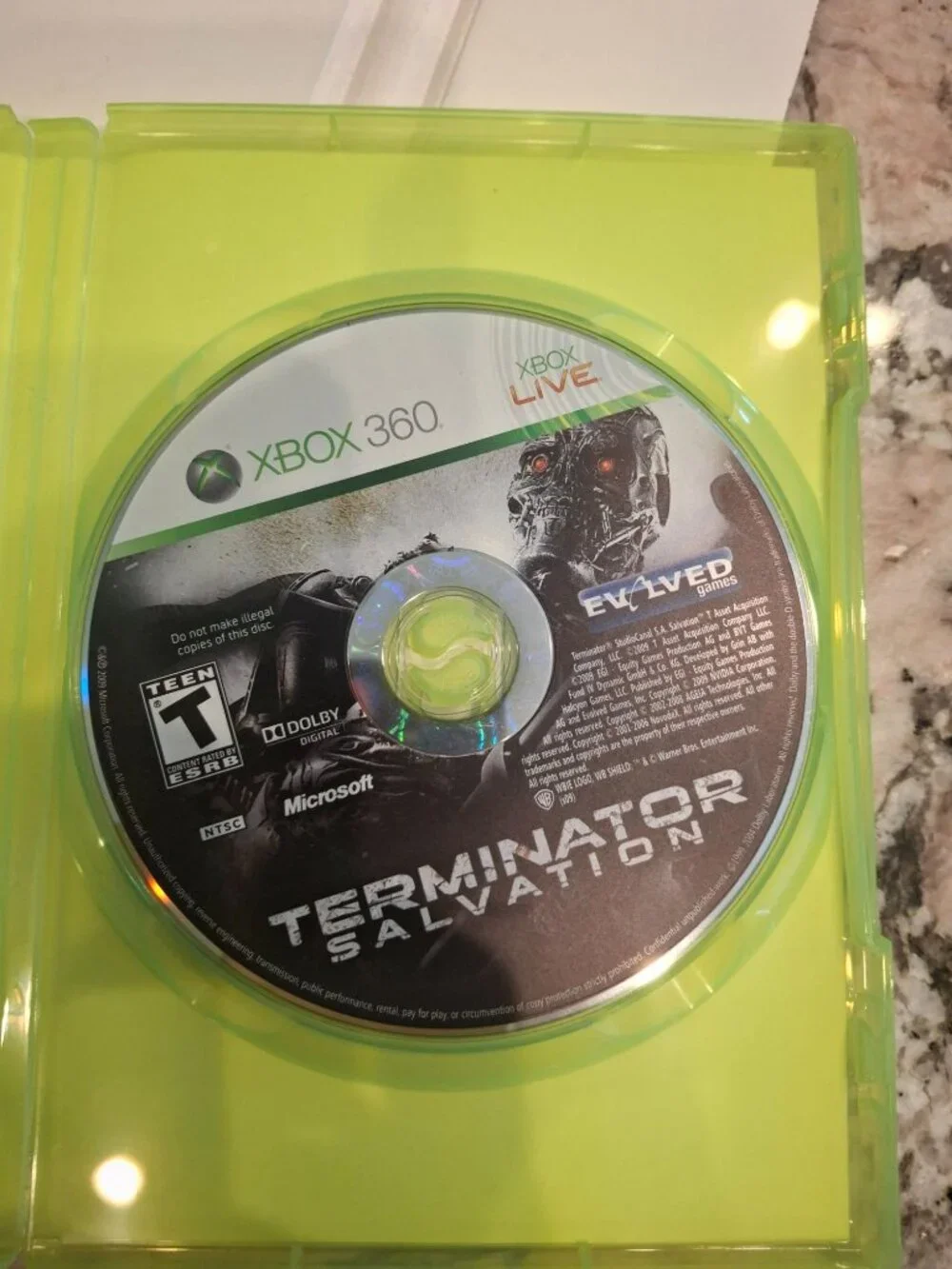 Terminator Salvation Xbox 360 2009 Warner Bros Sci-Fi Shooter Game Tested